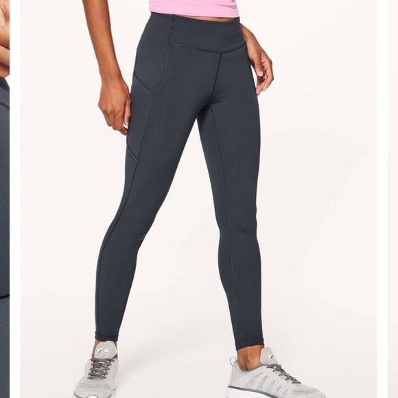 Lululemon Speed Up Tight *Full-On Luxtreme 28" Melanite Size 4 - Picture 1 of 7